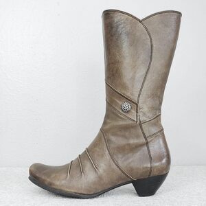 FIDJI Mid-Calf Heeled Boots Anthropologie